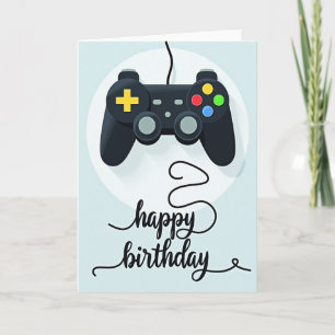 Tarjeta de cumpleaños con patrón alegre