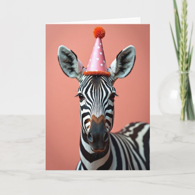 Tarjeta de cumpleaños con patrón caprichoso (Anverso)