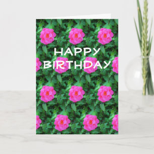 Tarjeta de cumpleaños con patrón floral de Jo Imag