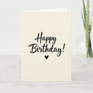 Tarjeta de cumpleaños con pincelada artística