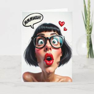Tarjeta de Cumpleaños con Primer Plano Dulce