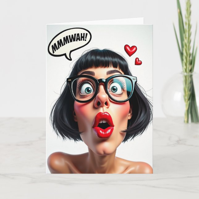 Tarjeta de Cumpleaños con Primer Plano Dulce (Anverso)