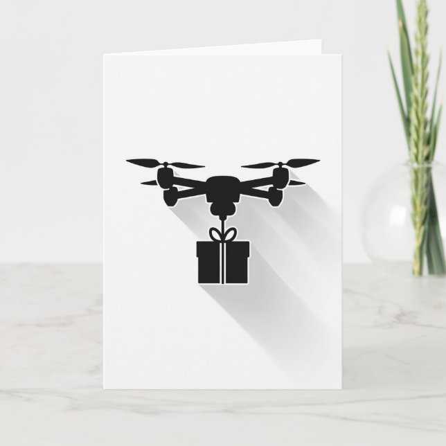Tarjeta de cumpleaños con regalo aéreo (Anverso)