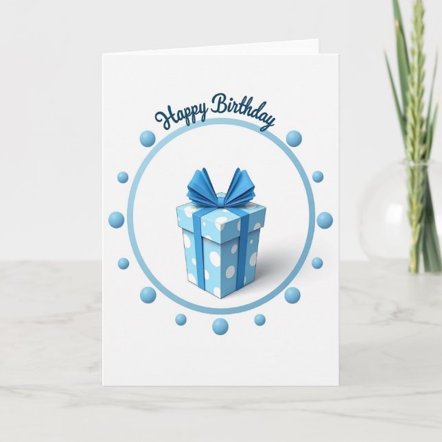 Tarjeta de cumpleaños con regalo dulce (Anverso)
