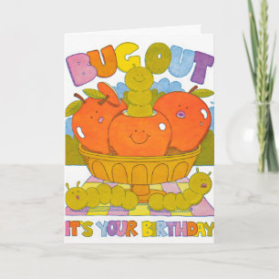 Tarjeta de Cumpleaños con Relieve Bug Out