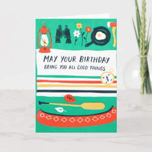 Tarjeta de Cumpleaños con Relieve de Letras 'Todas