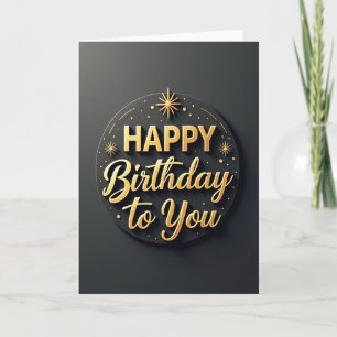 Tarjeta de cumpleaños con relieve de terciopelo