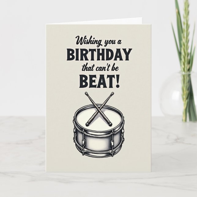 Tarjeta de cumpleaños con ritmo (Anverso)