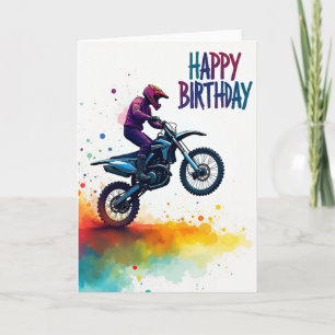 Tarjeta de cumpleaños con rueda de acción