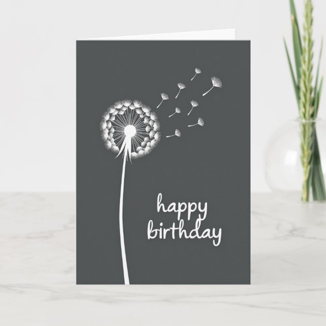 Tarjeta de cumpleaños con semilla deseosa (Anverso)