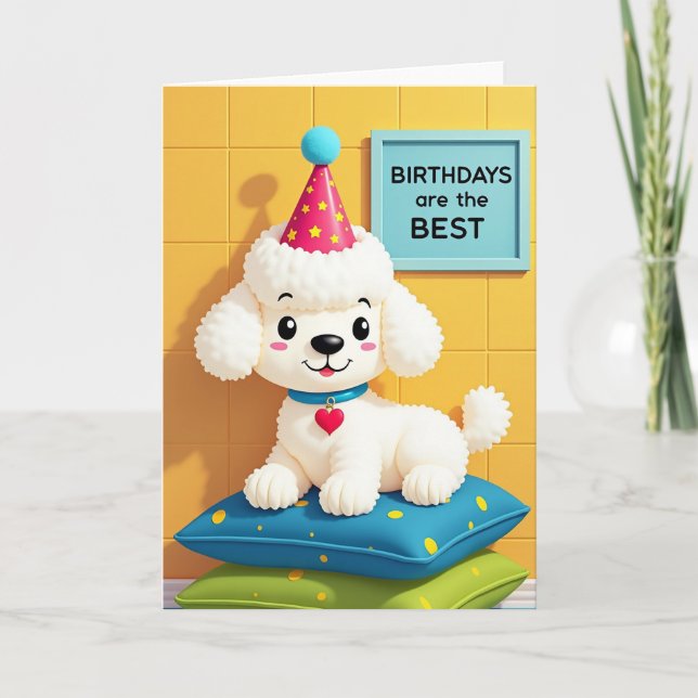 Tarjeta de cumpleaños con sombrero de estrella (Anverso)