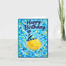 Tarjeta de cumpleaños con sombrero de pelota de wa