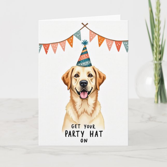 Tarjeta de cumpleaños con sonrisa dorada (Anverso)