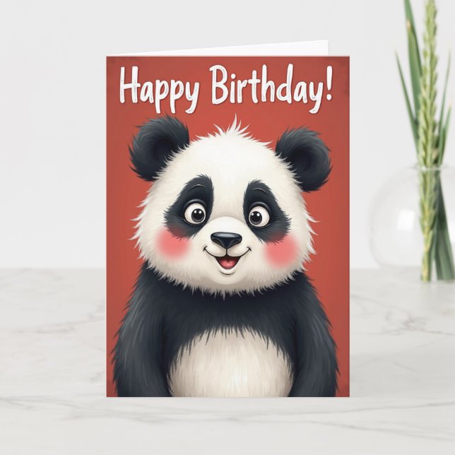 Tarjeta de cumpleaños con sonrisa dulce (Anverso)