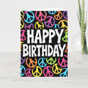 Tarjeta de cumpleaños con spray de pintura dulce