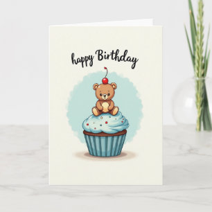 Tarjeta de cumpleaños con sprinkles caprichosos