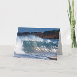 Tarjeta de cumpleaños con surf