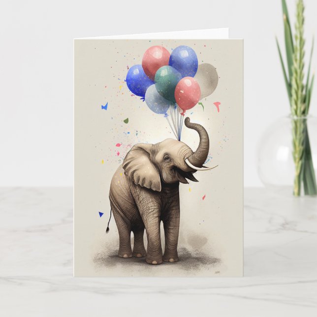 Tarjeta de cumpleaños con tarjeta de saludo para e (Anverso)