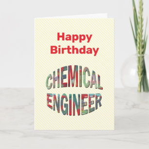 Tarjeta de cumpleaños con texto abultado de ingeni