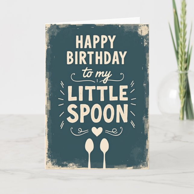 Tarjeta de cumpleaños con textura cálida (Anverso)