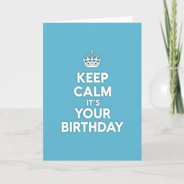 Tarjeta de cumpleaños con tipografía tranquila (Anverso)