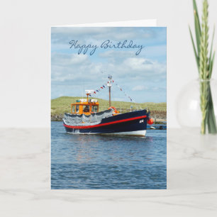 Tarjeta de cumpleaños con Tour Boat - Tarjeta de c