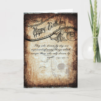 Tarjeta de cumpleaños con un toque de Poe