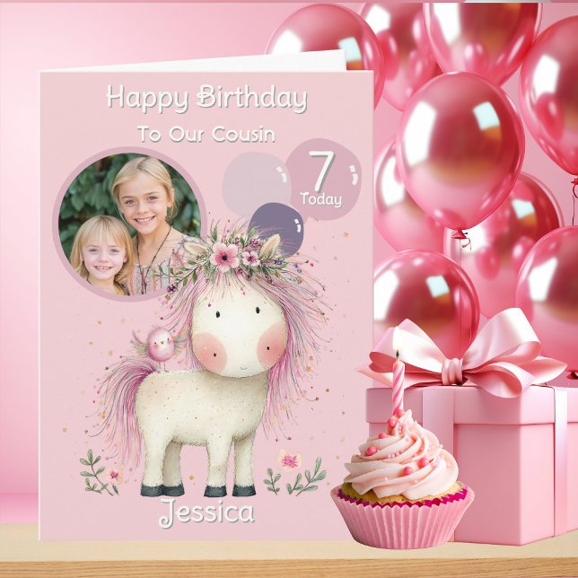 Tarjeta de cumpleaños con una foto de caballo capr (Subido por el creador)