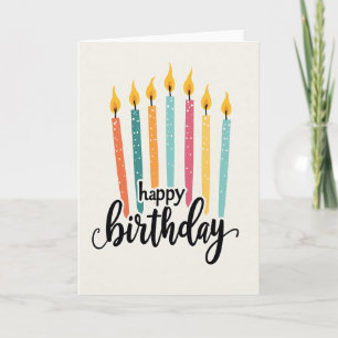 Tarjeta de cumpleaños con varillas adhesivas vibra