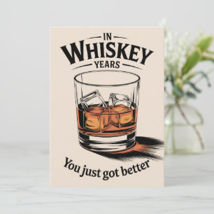 Tarjeta de cumpleaños con Whisky Tarjeta de cumple