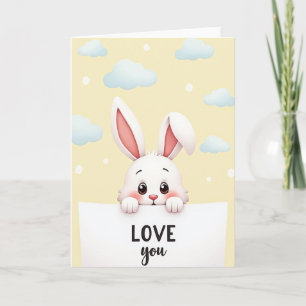 Tarjeta de Cumpleaños Conejito Adorable