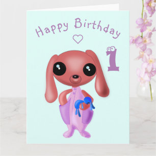 Tarjeta de Cumpleaños Conejo Cutte con Juguete - P