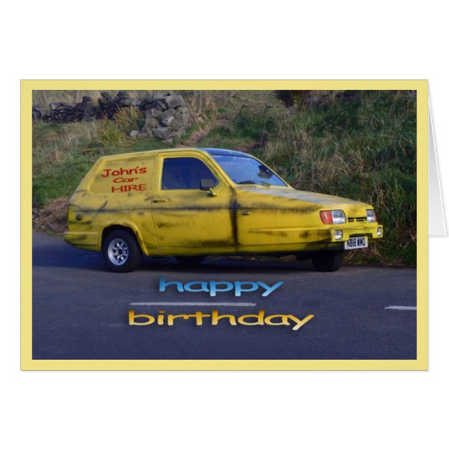 Tarjeta de cumpleaños confiada del petirrojo (Anverso (Horizontal))