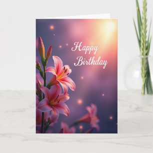 Tarjeta de cumpleaños Coral Petal