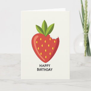 Tarjeta de cumpleaños Corazón Mordido Dulce
