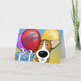 Tarjeta de cumpleaños Corgi