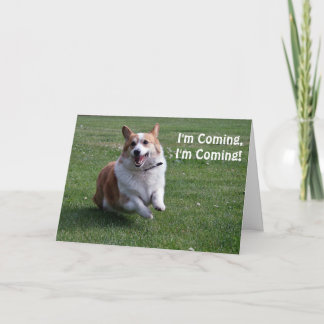 Tarjeta de cumpleaños Corgi
