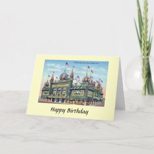 Tarjeta de cumpleaños - Corn Palace, Mitchell, S D
