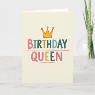 Tarjeta de cumpleaños Corona Caprichosa