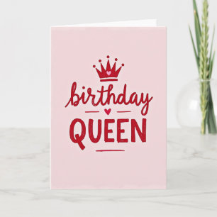 Tarjeta de cumpleaños Corona de la Reina