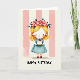 Tarjeta de cumpleaños Corona de Rosas