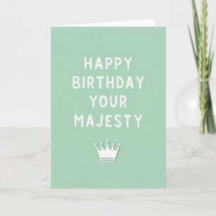 Tarjeta de cumpleaños Corona Real