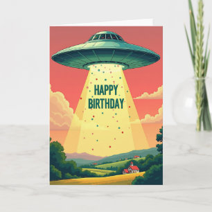 Tarjeta de cumpleaños Cosmic Beam