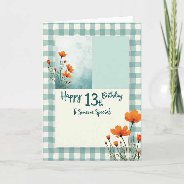Tarjeta de cumpleaños cosmos dulce (Anverso)