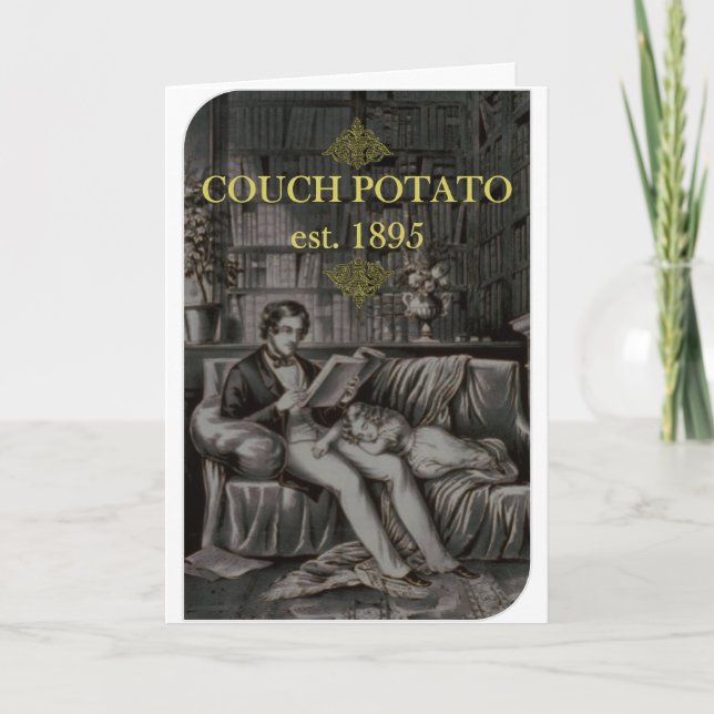 Tarjeta de cumpleaños Couch Potato (Anverso)