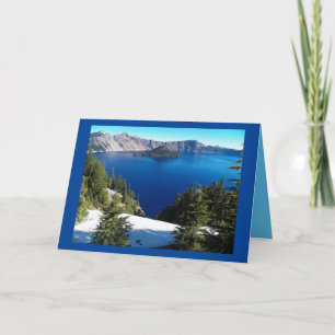 Tarjeta de cumpleaños Crater Lake Happy