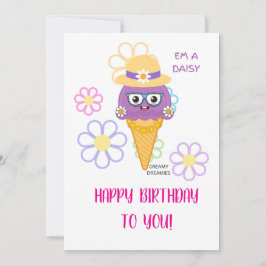 Tarjeta de cumpleaños Creamy Dreamies niña EM A DA