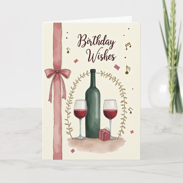 Tarjeta de cumpleaños Crimson Toast (Anverso)