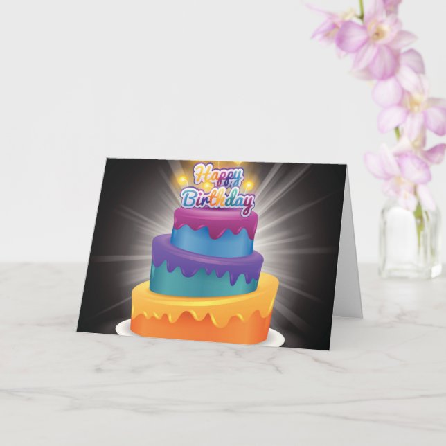 Tarjeta de cumpleaños cristiana (Orquídea)