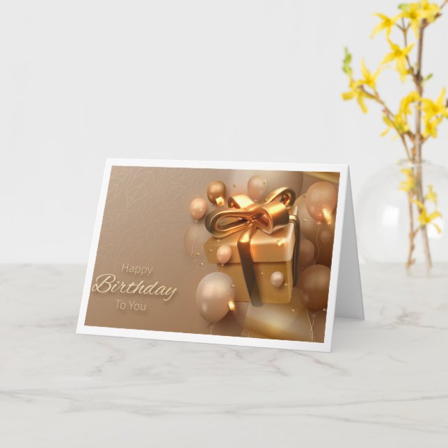 Tarjeta de cumpleaños cristiana (flor amarilla)